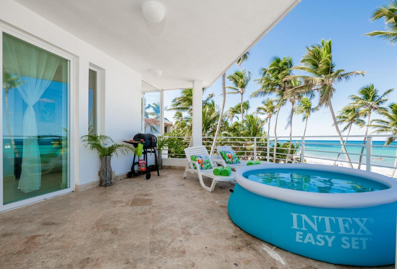 Apartamento Beachfront For Rent - Ocean View, Private Terrace, And Bbq *